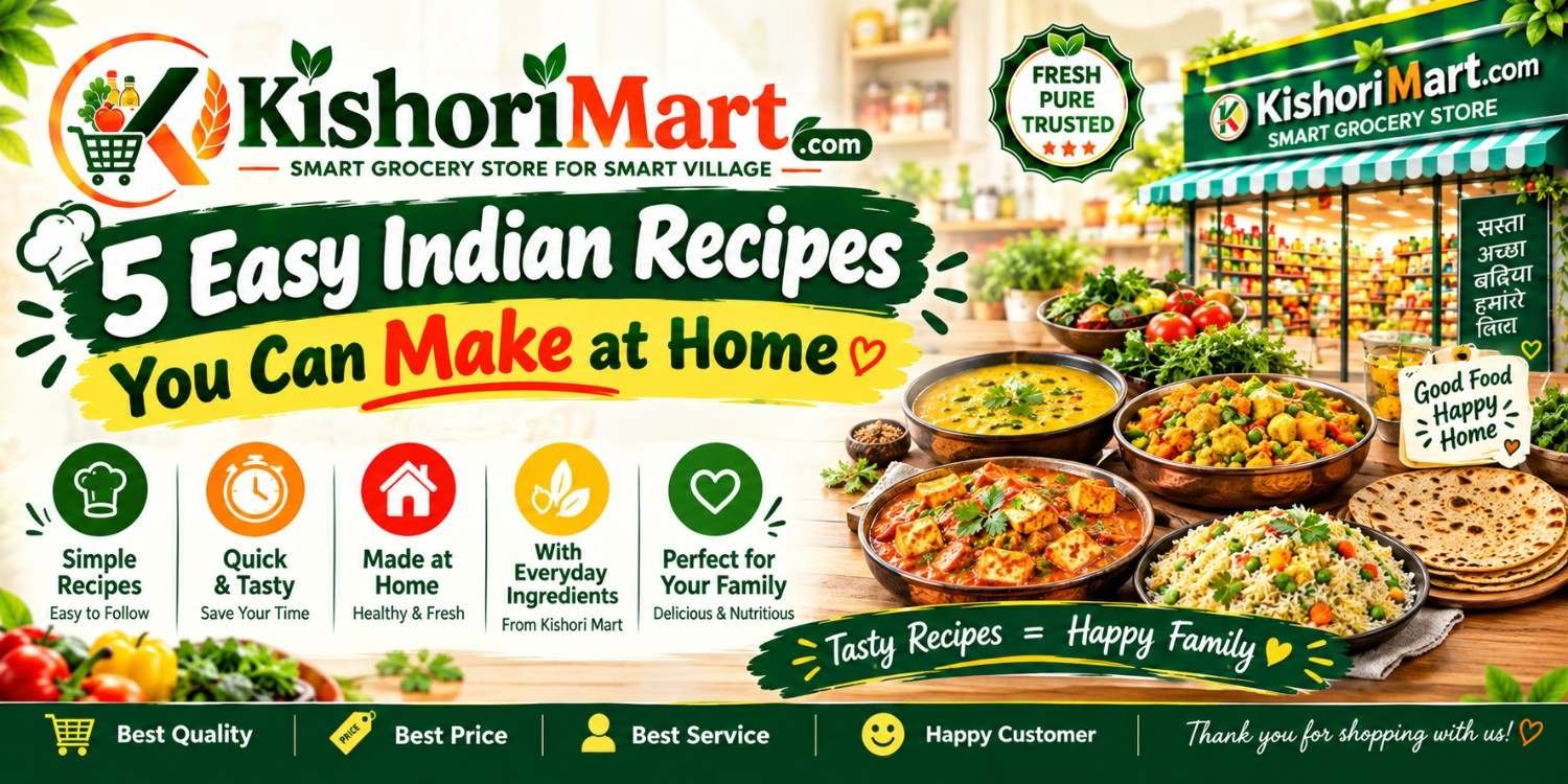 5 Easy Indian Recipes You Can Make at Home