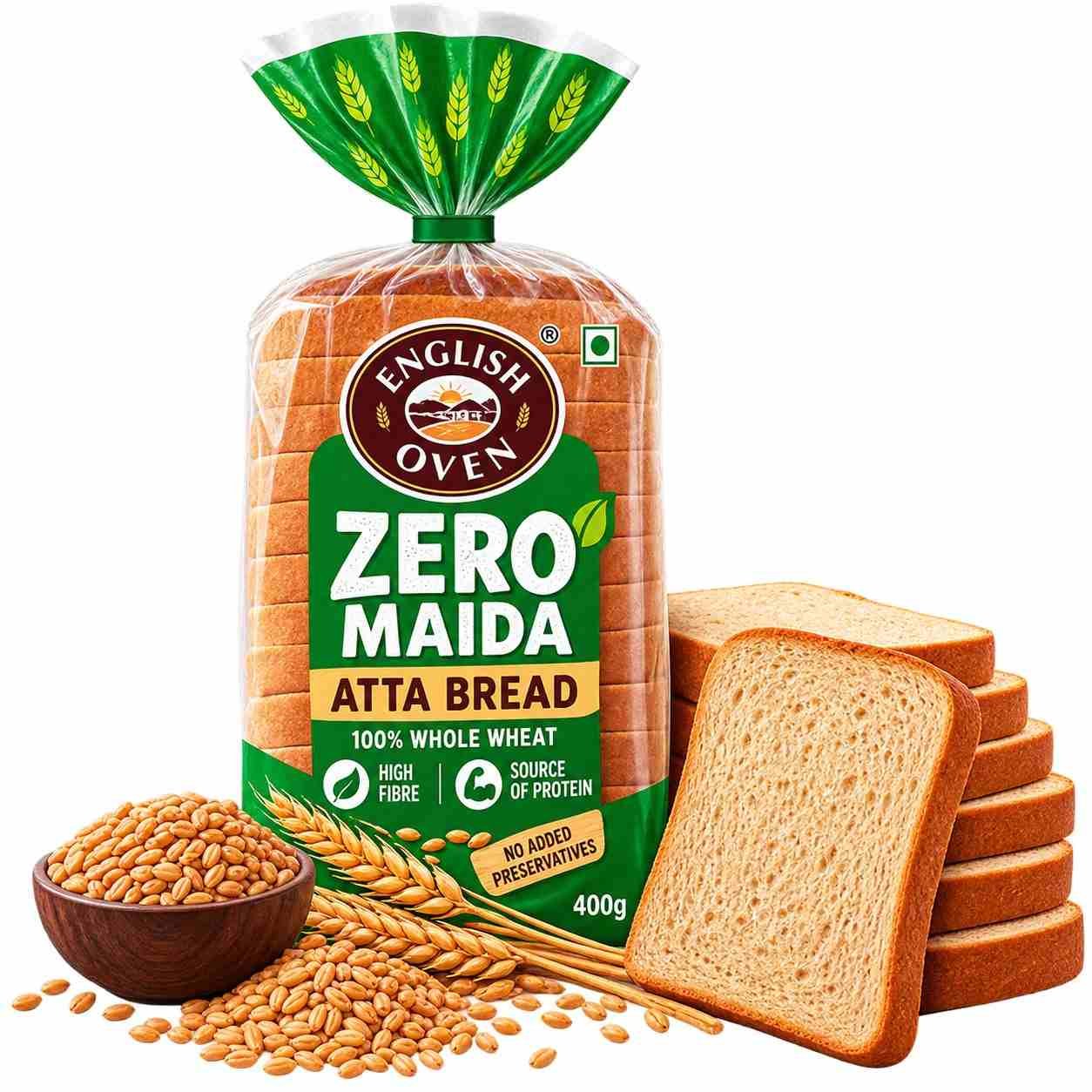English Oven Zero Maida Atta/ Wheat Bread