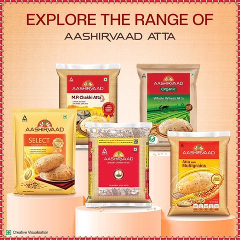 Aashirvaad Shudh Chakki Atta (100% Atta, 0% Maida, 5 Kg)