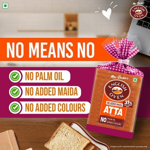 English Oven Zero Maida Atta/ Wheat Bread