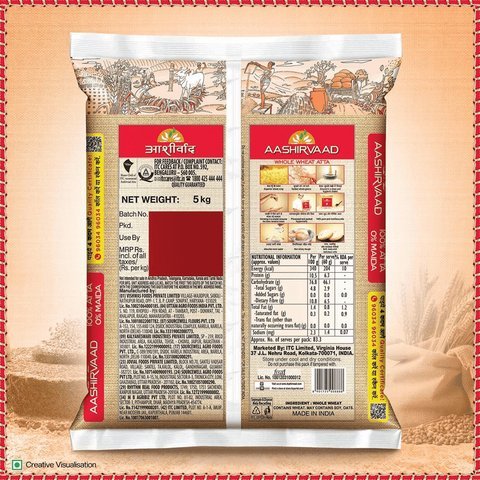 Aashirvaad Shudh Chakki Atta (100% Atta, 0% Maida, 5 Kg)