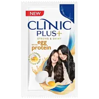 Clinic Plus Strength & Shine Shampoo with Egg Protein, 6 ml Sachet
