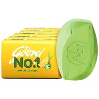 Godrej No.1 Lime & Aloe Vera Bathing Soap, 100 g (Pack of 5)